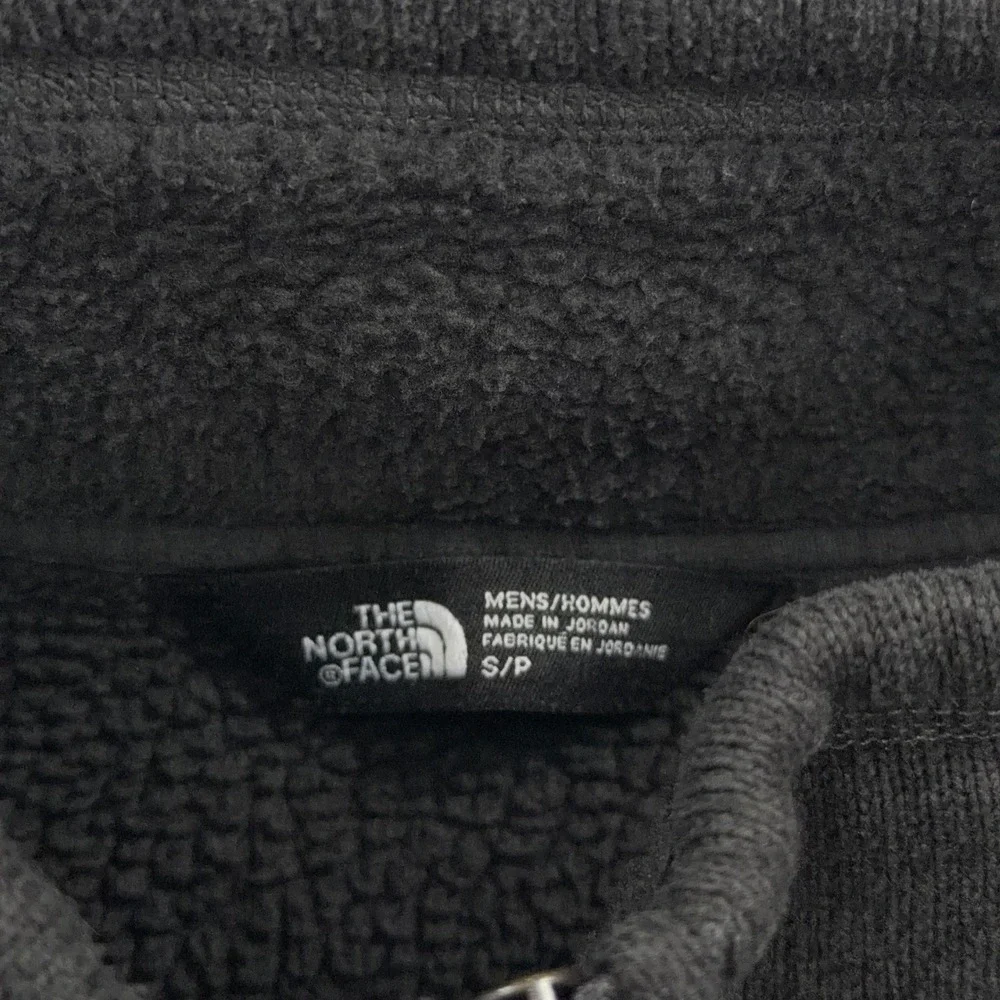 The North Face Fleece Gordon Lyons Quarter Zip Pullover Jacket Grey Mens Size S